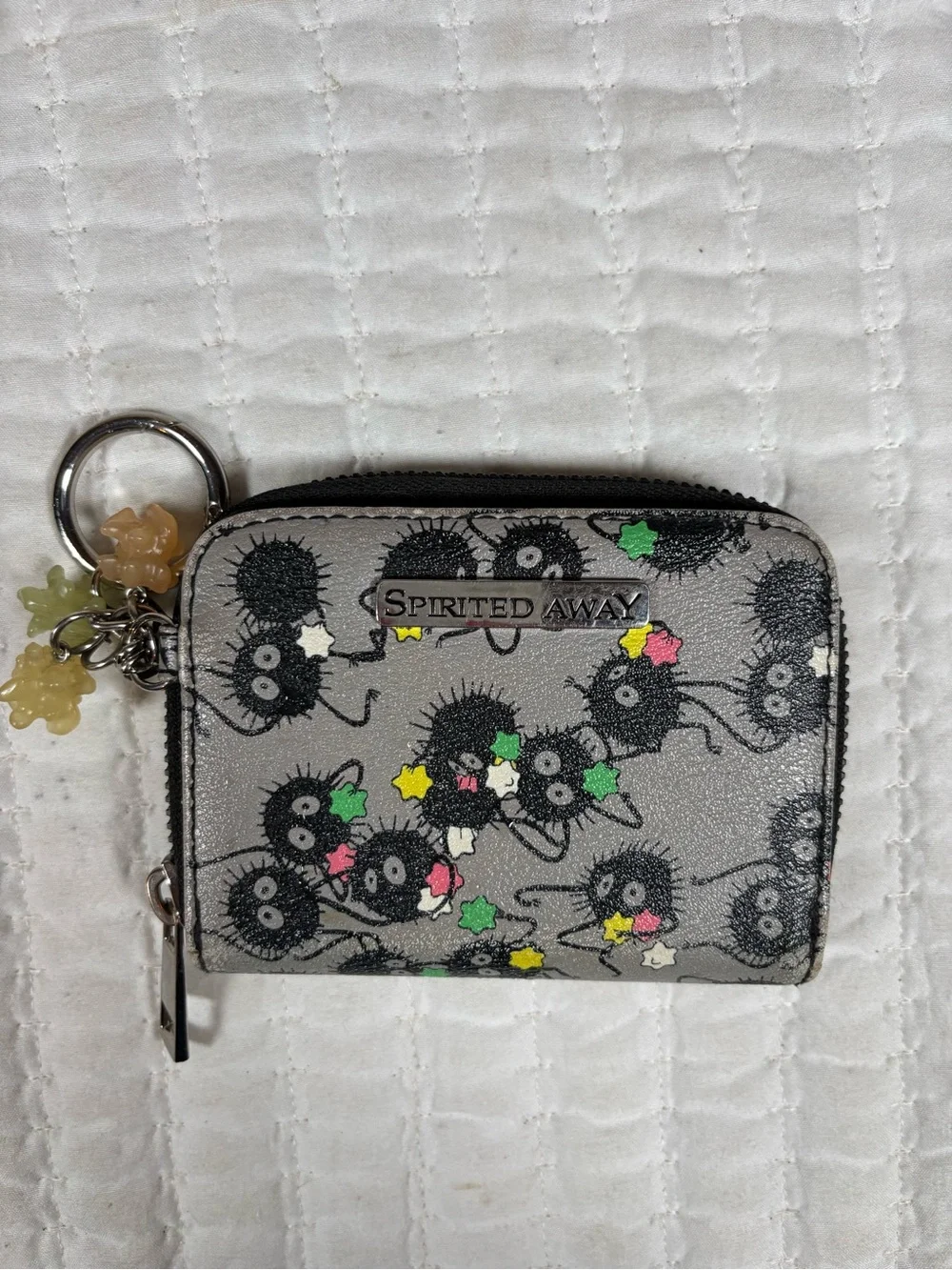Studio Ghibli Spirited Away Soot Sprite Zip Around Wallet Coin Purse ID Holder